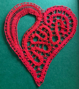 Discover Romance Through Lace - Heart design